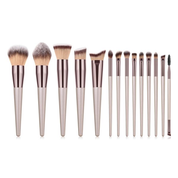 14pcs/set champagne color makeup brush set