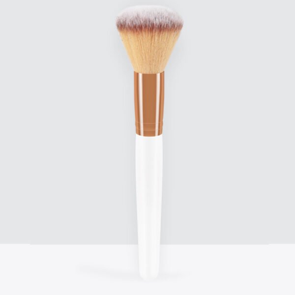 1pc white round flat powder face makeup brush - Image 2